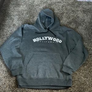 Hollywood gray hoodie youth 16-18 fall winter neutral layering